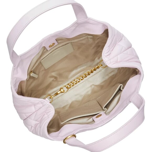 $119 NWT Vince Camuto Genuine Quilted Leather Tote - Picture 4 of 6